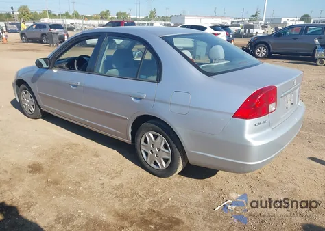 2003 Honda Civic Lx from USA, damaged, VIN 1HGES15533L002307